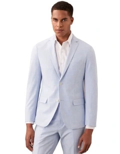 X-Slim Suit Sharksk Jacket in Slub Sky