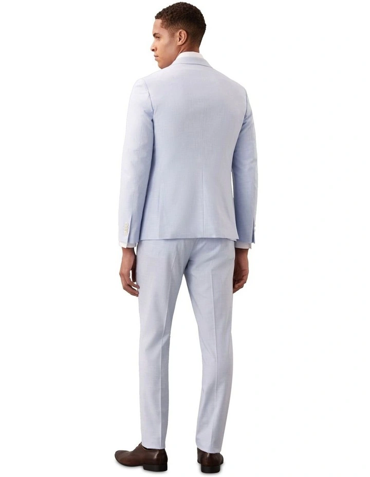 X-Slim Suit Sharksk Jacket in Slub Sky image 2