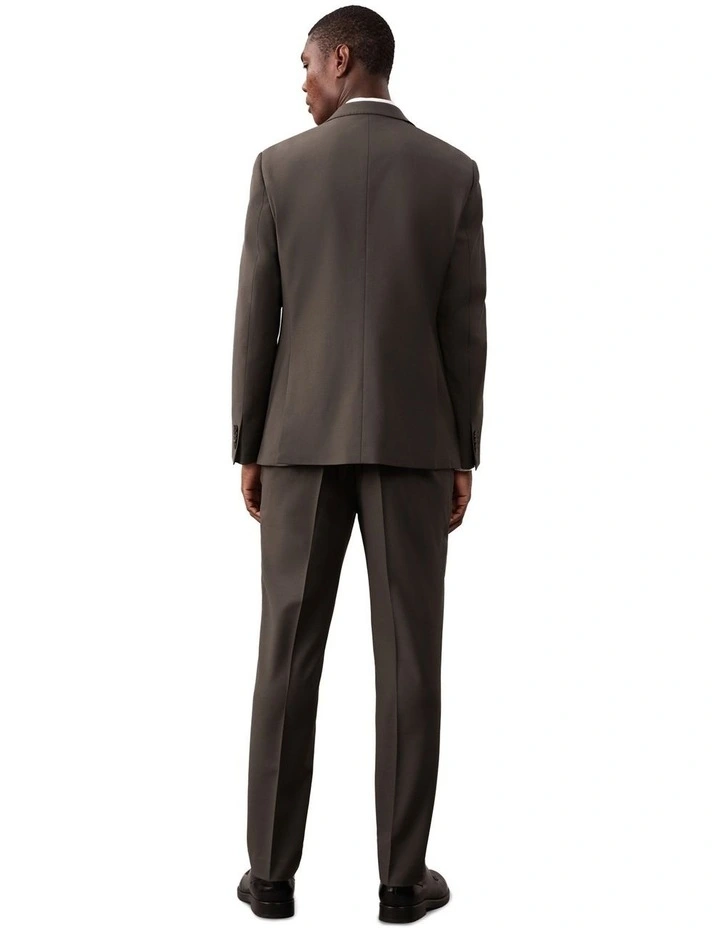 Bi Stretch Twill Suit Jacket in Olive image 3