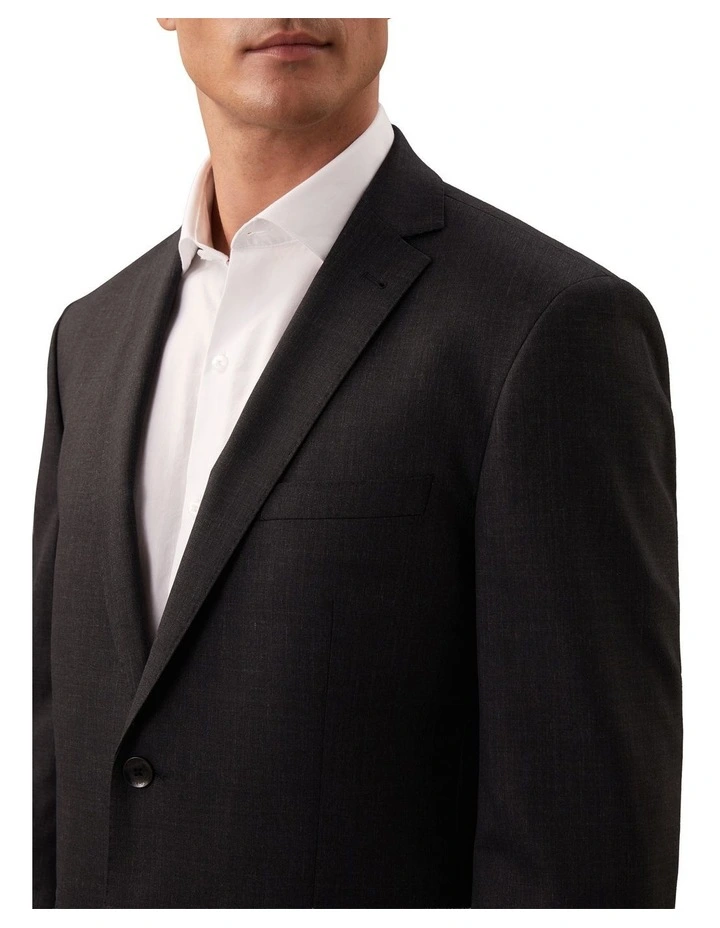 Bi Stretch Twill Suit Jacket in Charcoal image 3