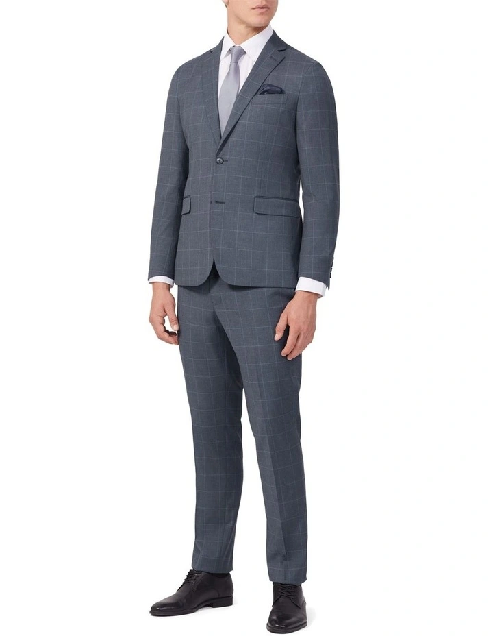 Flex Windowpane Suit Jacket in Grey image 2