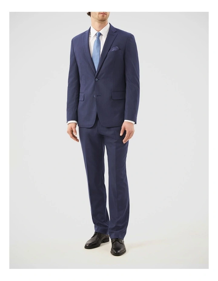 Superfine Twill Pinstripe Suit Jacket in Navy image 2