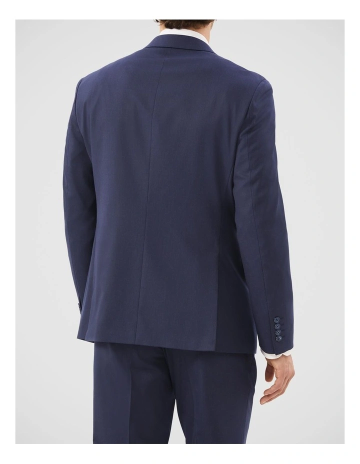 Superfine Twill Pinstripe Suit Jacket in Navy image 4