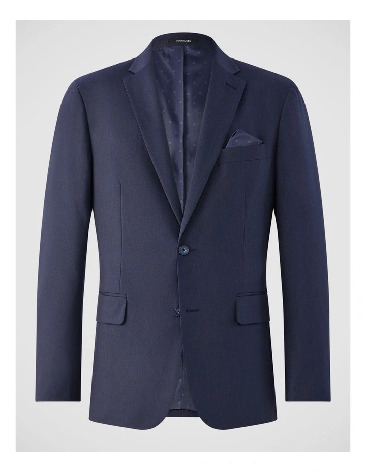 Superfine Twill Pinstripe Suit Jacket in Navy image 5