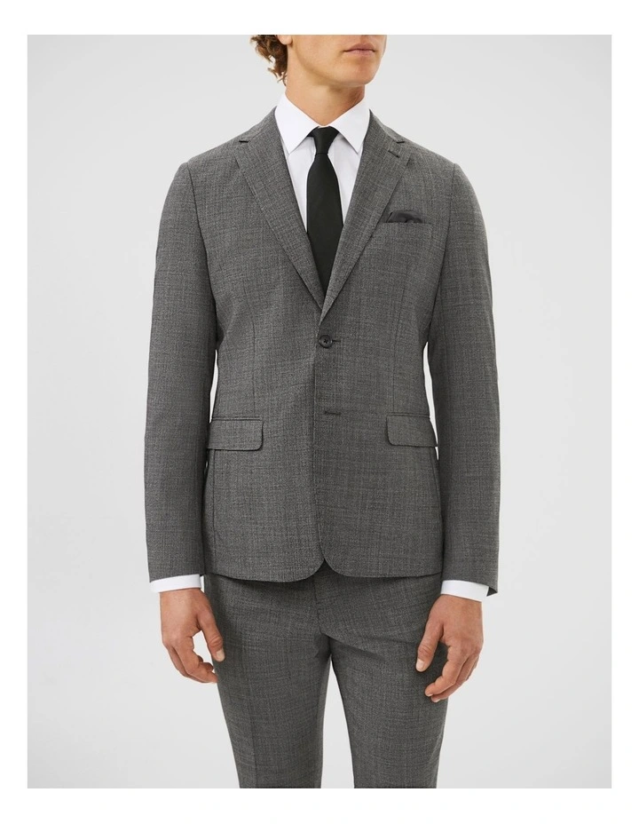 Travel Suit Wool Blend Jacket in Black image 1