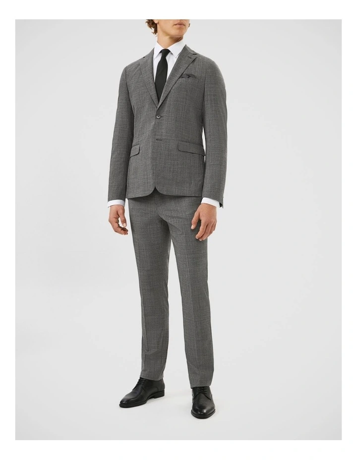 Travel Suit Wool Blend Jacket in Black image 2