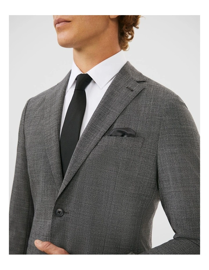 Travel Suit Wool Blend Jacket in Black image 3