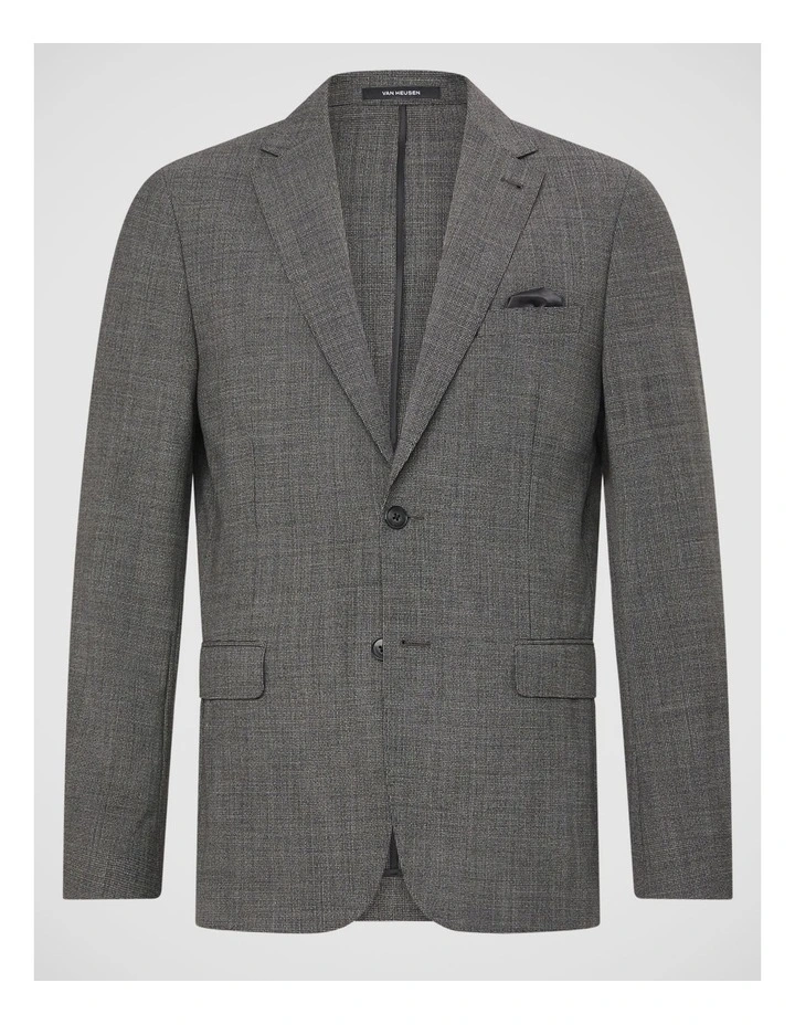 Travel Suit Wool Blend Jacket in Black image 5
