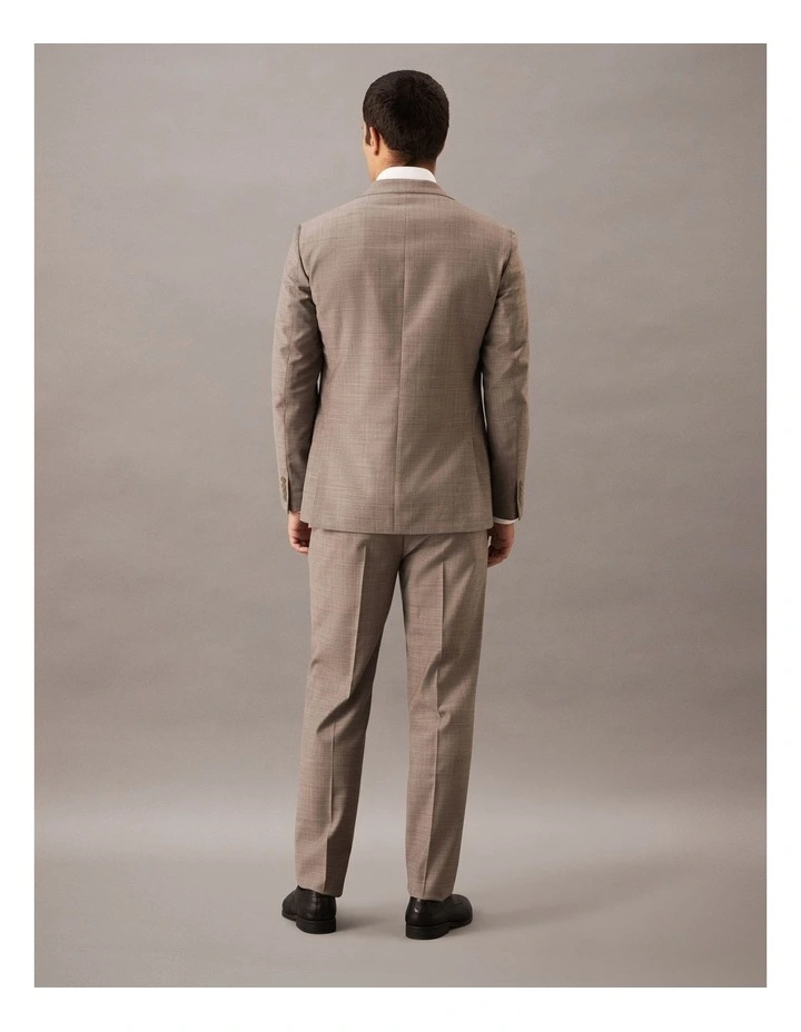 Cross Hatch Suit Jacket in Taupe image 4