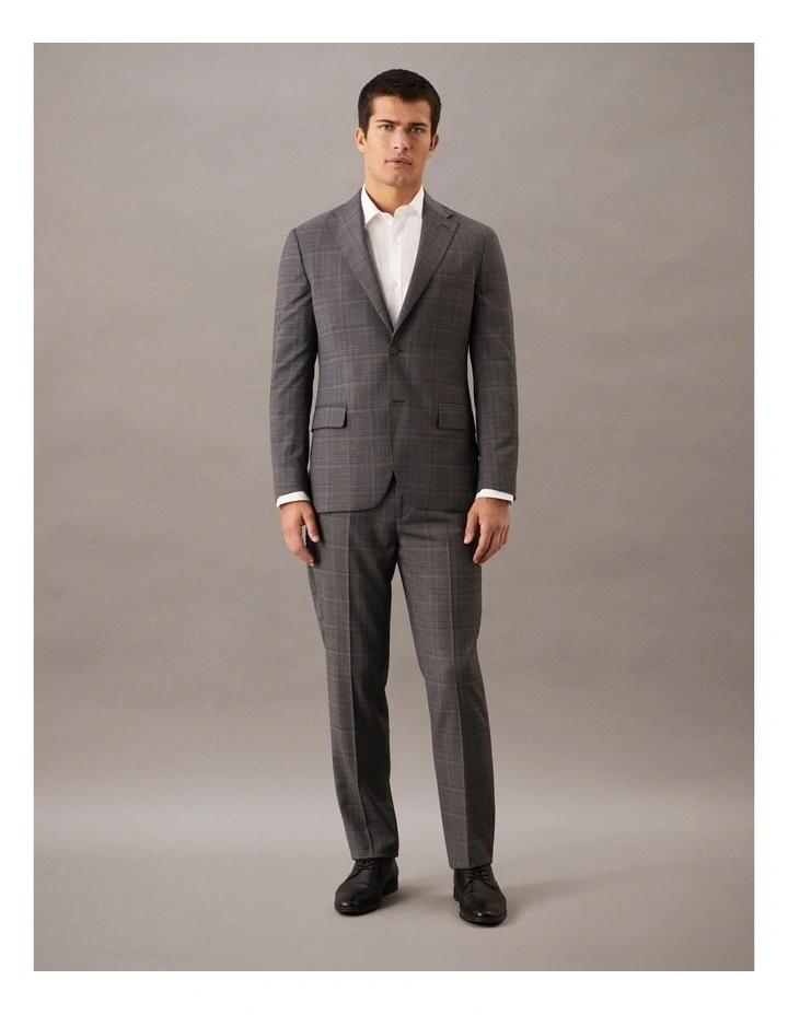 Two Tone Check Suit Jacket image 2