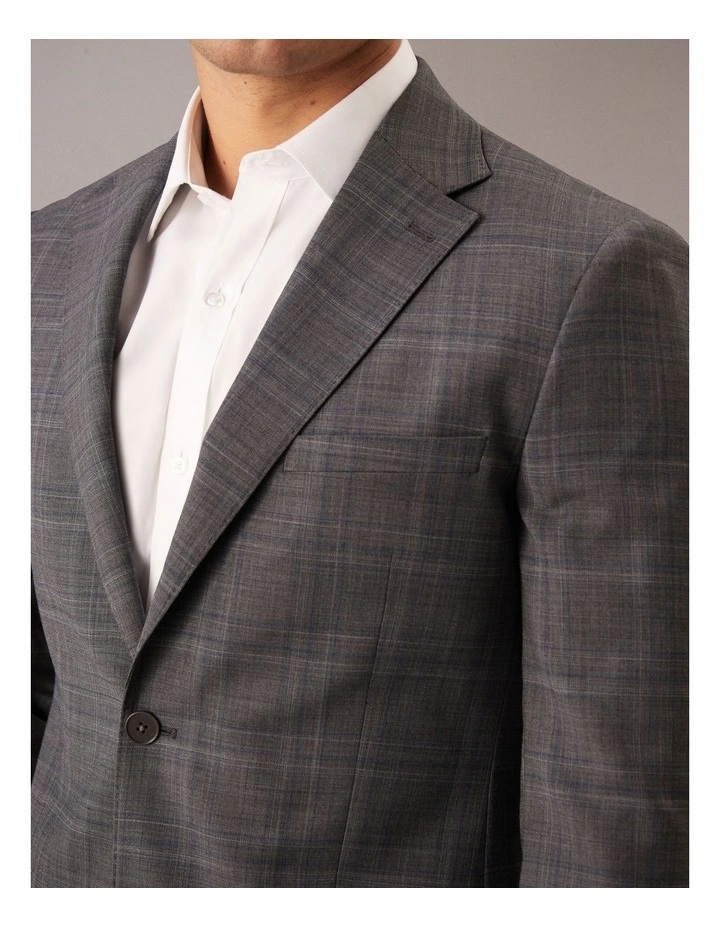 Two Tone Check Suit Jacket image 3