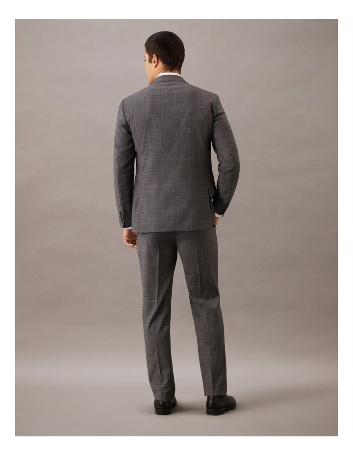 Two Tone Check Suit Jacket image 4