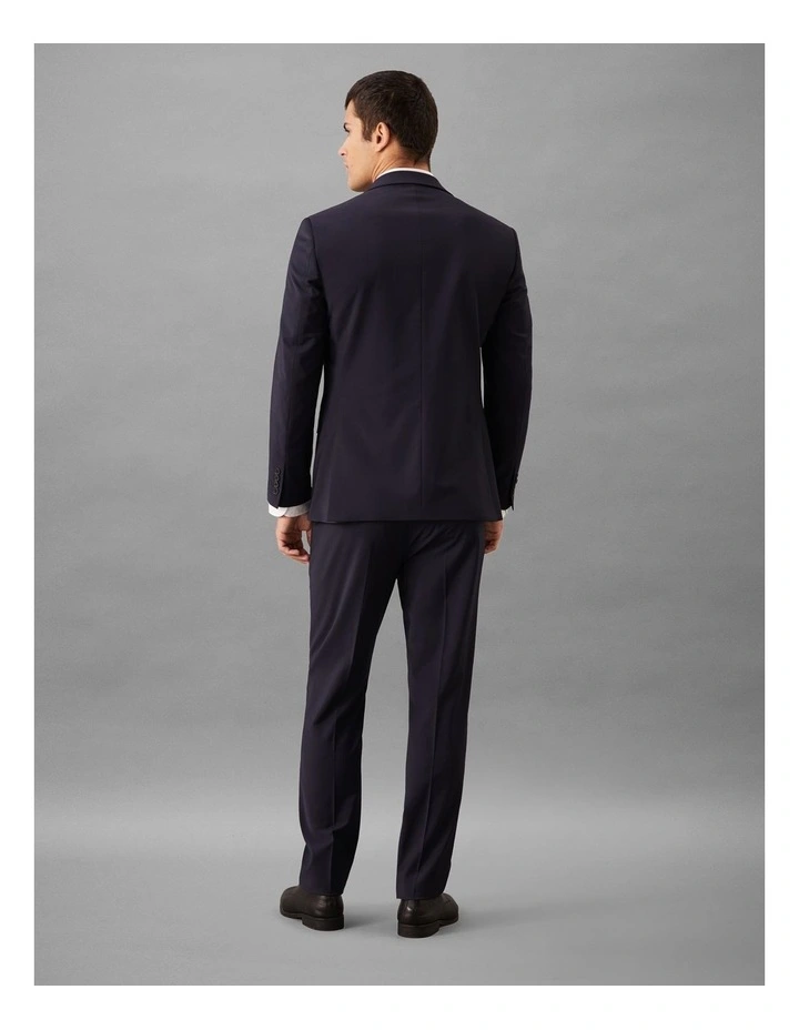 Square Weave Suit Jacket in Navy image 4