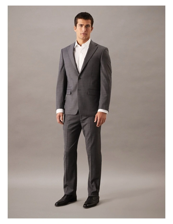 Stretch Twill Suit Jacket in Grey image 2