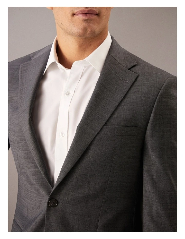 Stretch Twill Suit Jacket in Grey image 3
