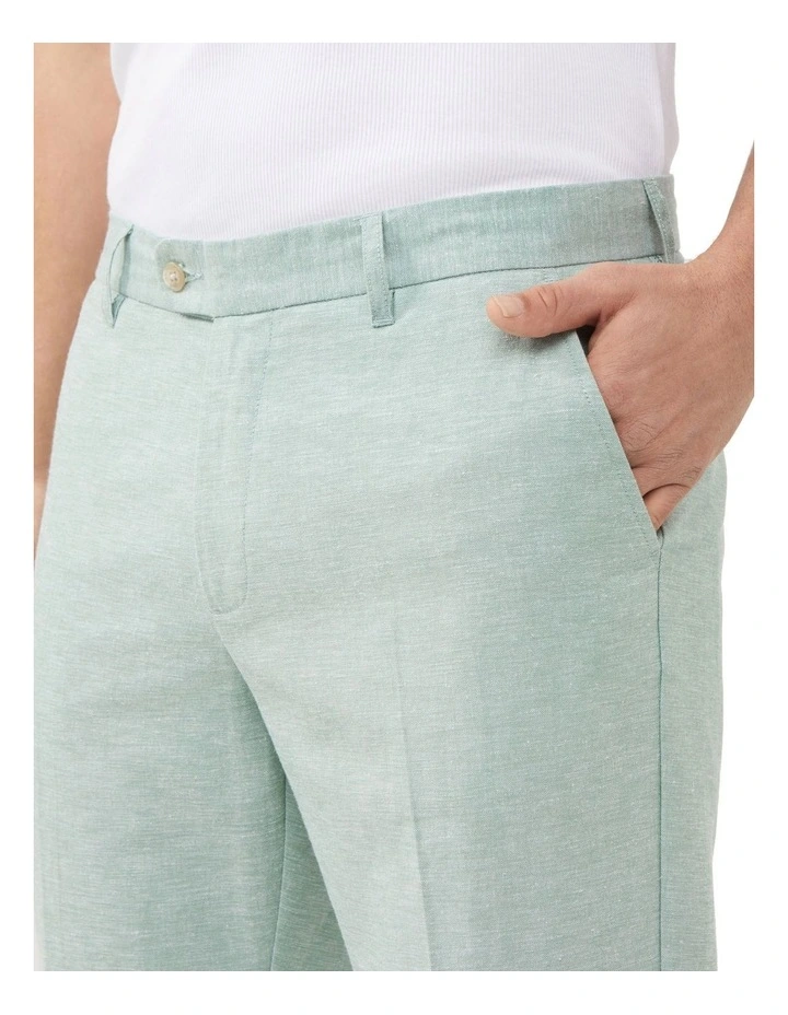 Slim Easy Care Line Suit Pant in Green image 3