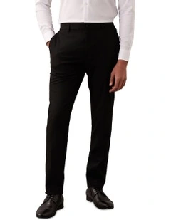 X-Slim Textured Wool Suit Pant in Black