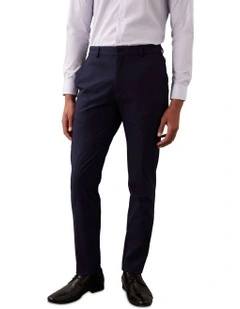 X-Slim Textured Travel Suit Pant in Navy