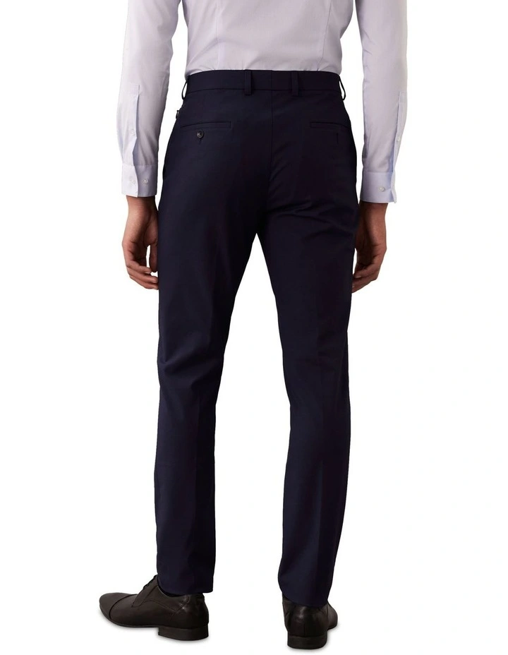 X-Slim Textured Travel Suit Pant in Navy image 2