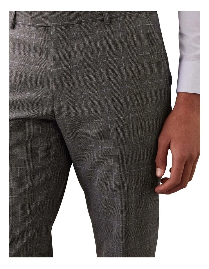 X-SLIM SUIT PANT PRINCE OF WALES CHECK BLUE image 4