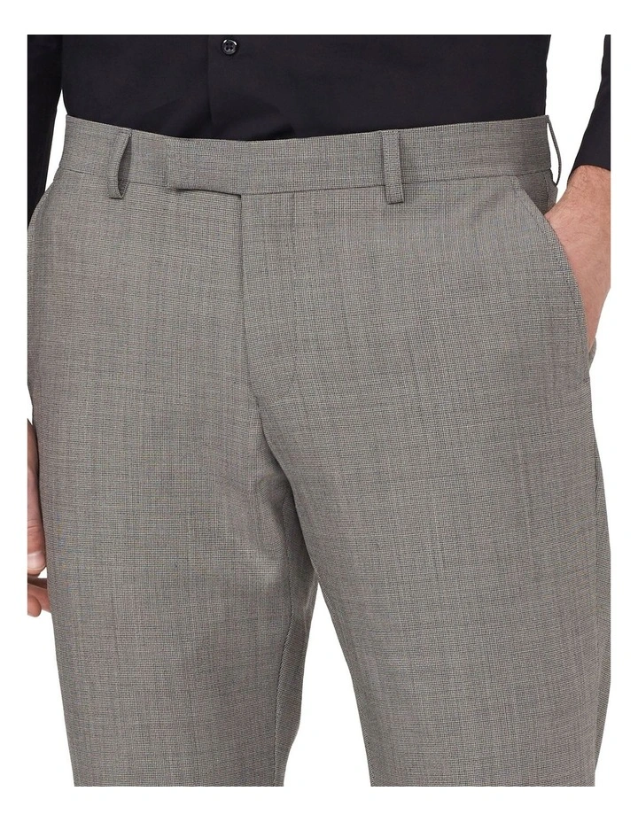 Tailored Suit Pant Wool Blend Heritage Weave Grey image 3