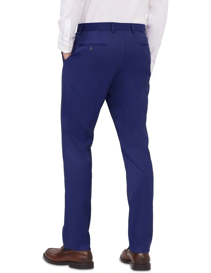 Slim Suit Pant Superfine Stretch Twill in Blue image 2