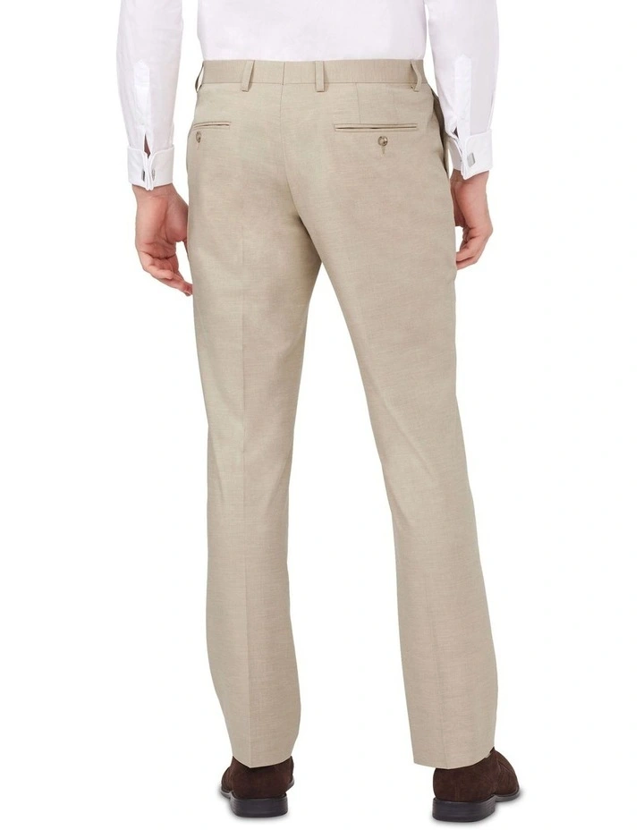 Tailored Suit Pant Wool Blend Plain in Oatmilk image 2