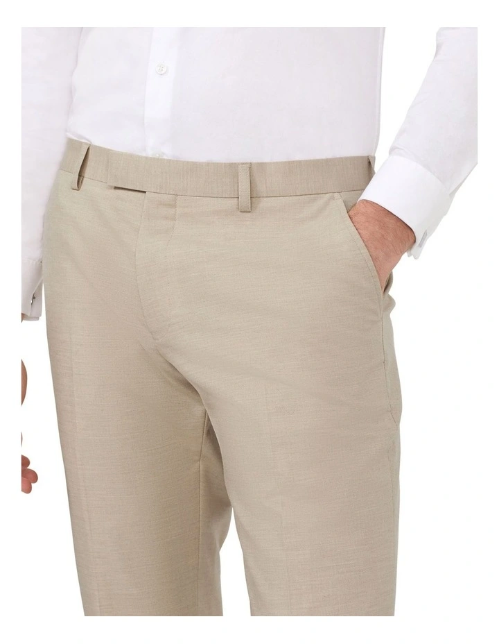 Tailored Suit Pant Wool Blend Plain in Oatmilk image 3
