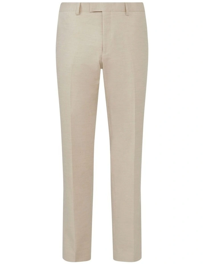 Tailored Suit Pant Wool Blend Plain in Oatmilk image 4