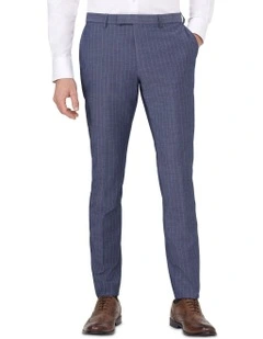 Slim Pin Stripe Suit Pant in Indigo