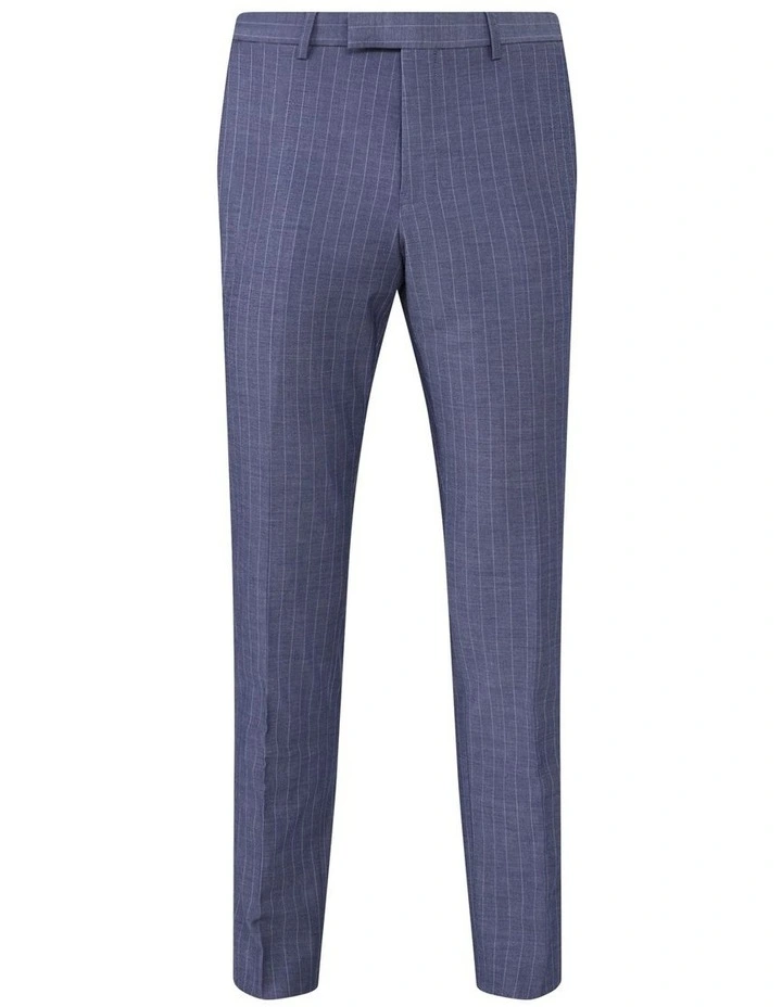 Slim Pin Stripe Suit Pant in Indigo image 4