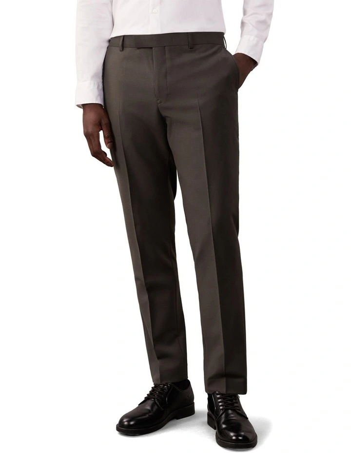 Bi Stretch Twill Suit Pant in Green image 1
