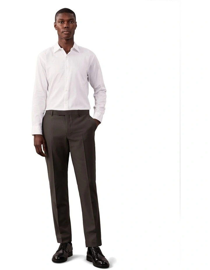 Bi Stretch Twill Suit Pant in Green image 3