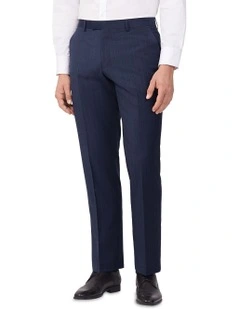 Tailored Fit Pant Wool Blend Stripe in Navy