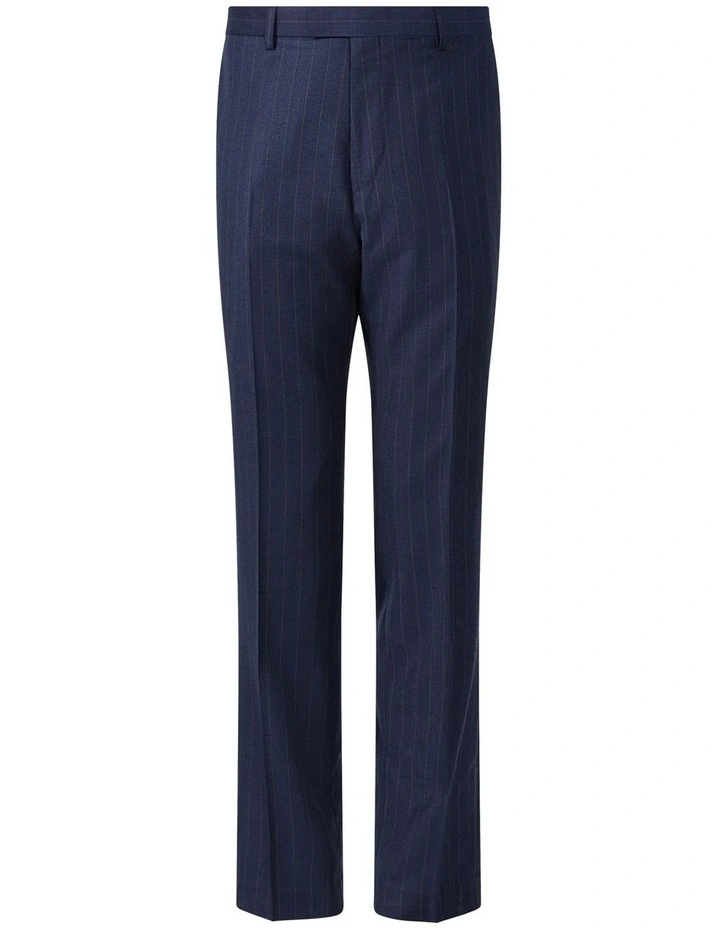 Tailored Fit Pant Wool Blend Stripe in Navy image 4