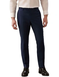 Glen Check Suit Pant in Blue