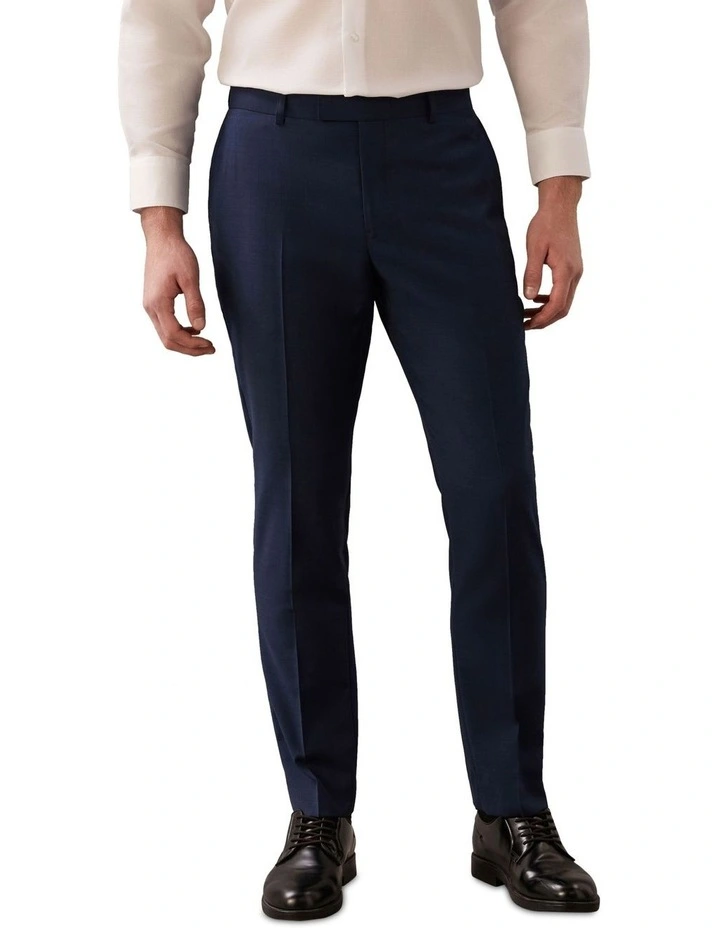 Glen Check Suit Pant in Blue image 1