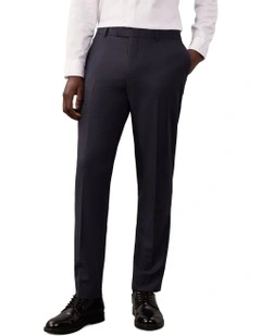 Puppytooth Slim Suit Pant in Blue