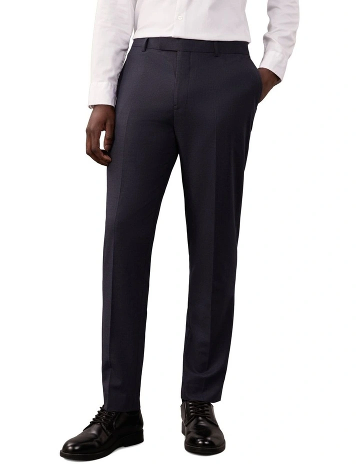 Puppytooth Slim Suit Pant in Blue image 1