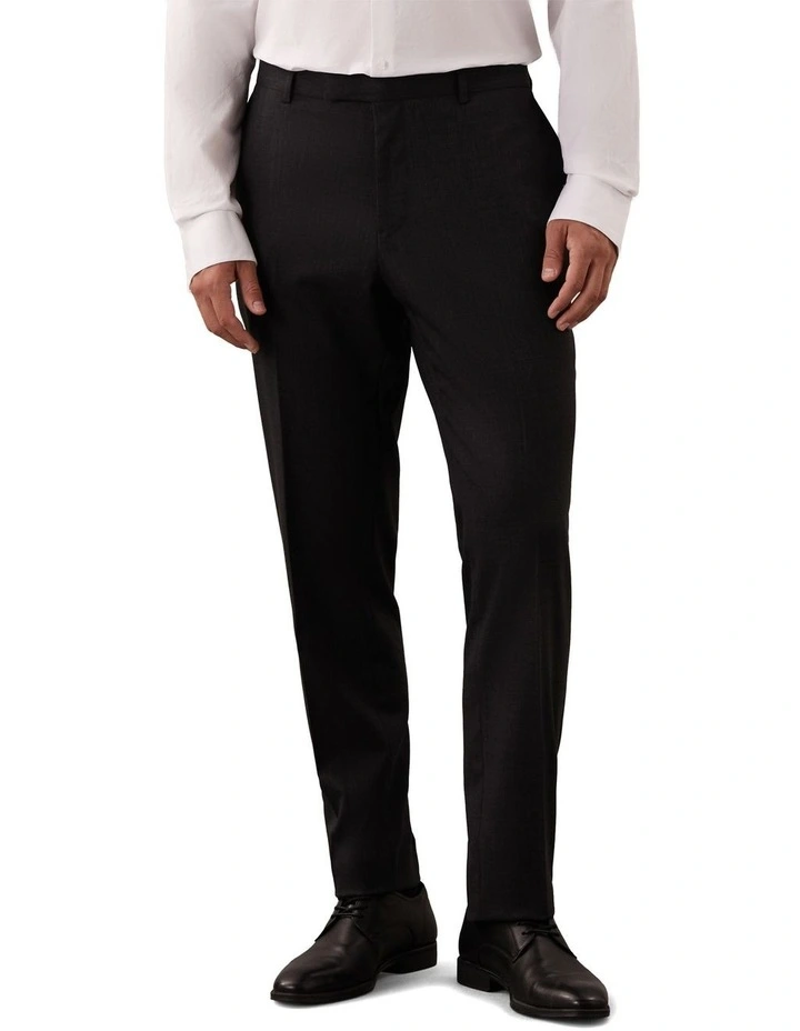 Bi Stretch Twill Suit Pant in Charcoal image 1