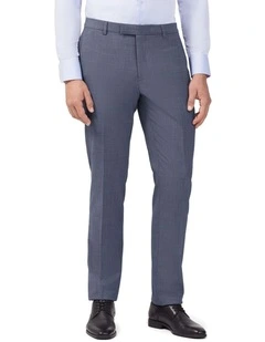 Wool Blend Heritage Weave Suit Pant in Blue