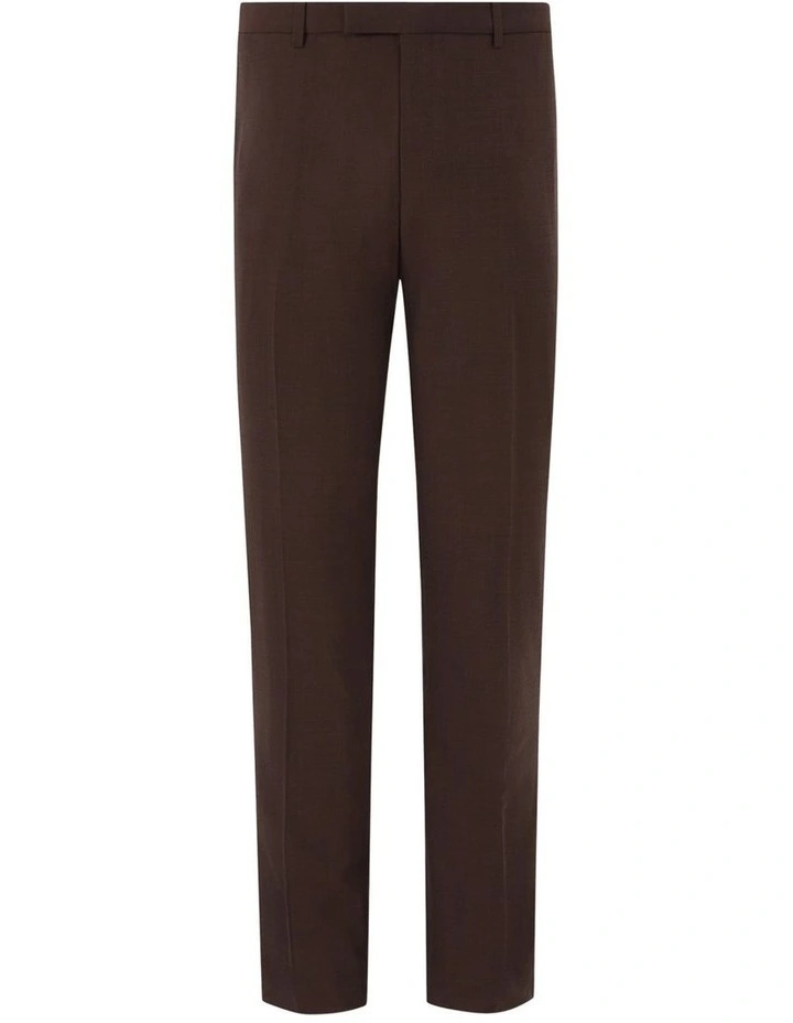 Travel Suit Wool Blend Pant in Chocolate image 2