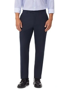 Wool Blend Heritage Weave Suit Pant in Blue