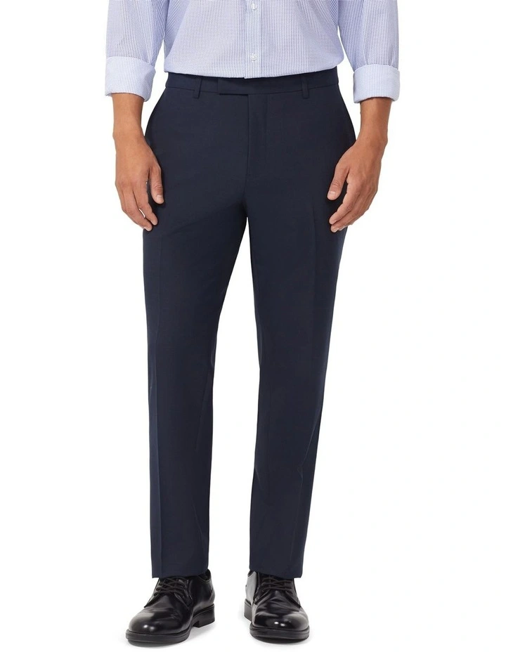 Wool Blend Heritage Weave Suit Pant in Blue image 1