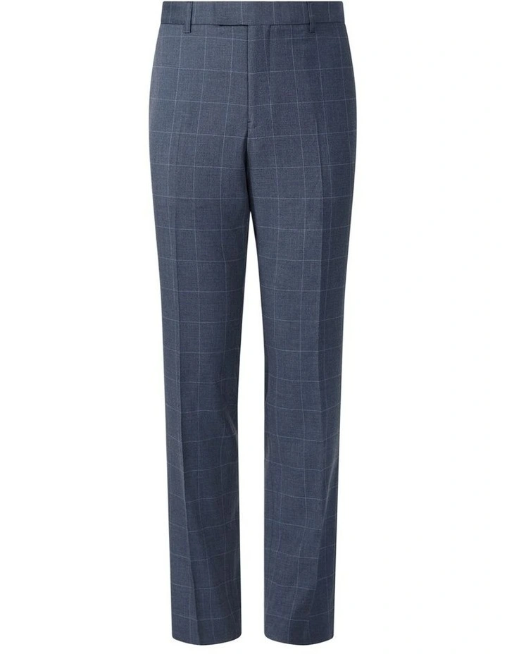 Flex Windowpane Suit Pant in Denim Blue image 3