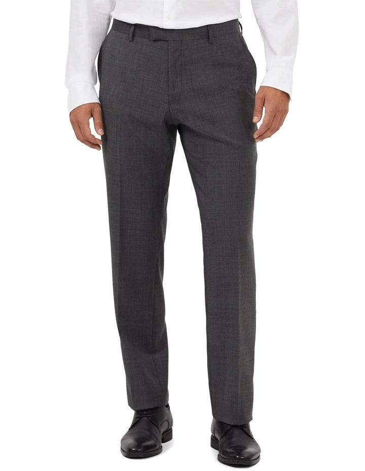 Wool Blend Glen Check Suit Pant in Charcoal image 1