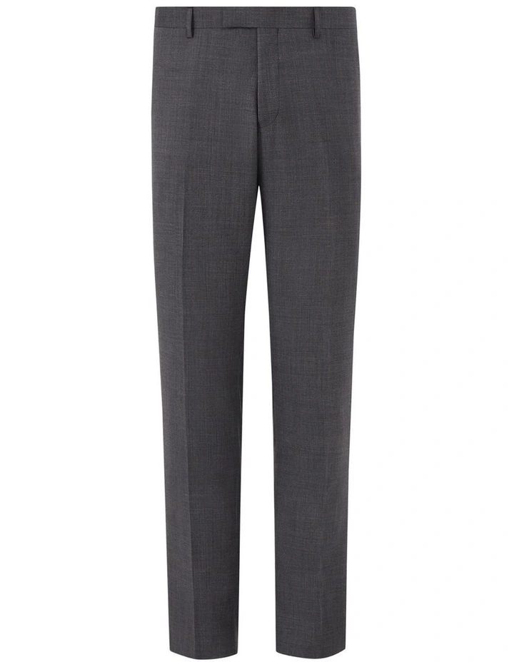 Wool Blend Glen Check Suit Pant in Charcoal image 2