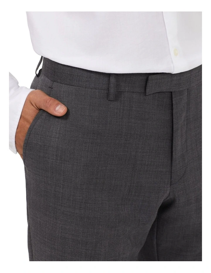 Wool Blend Glen Check Suit Pant in Charcoal image 3
