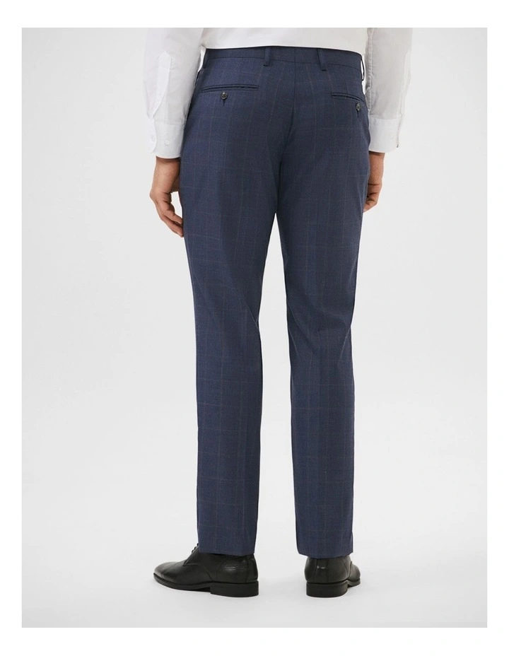 Wool Blend Windowpane Suit Pant in Brown image 4