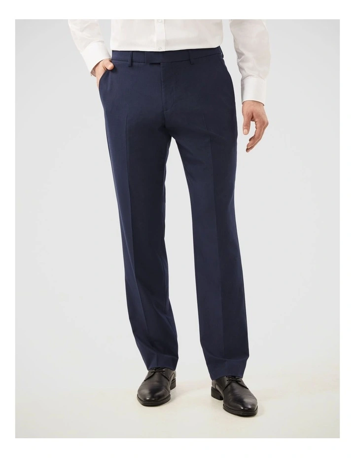 Superfine Twill Pinstripe Suit Pant in Navy image 1
